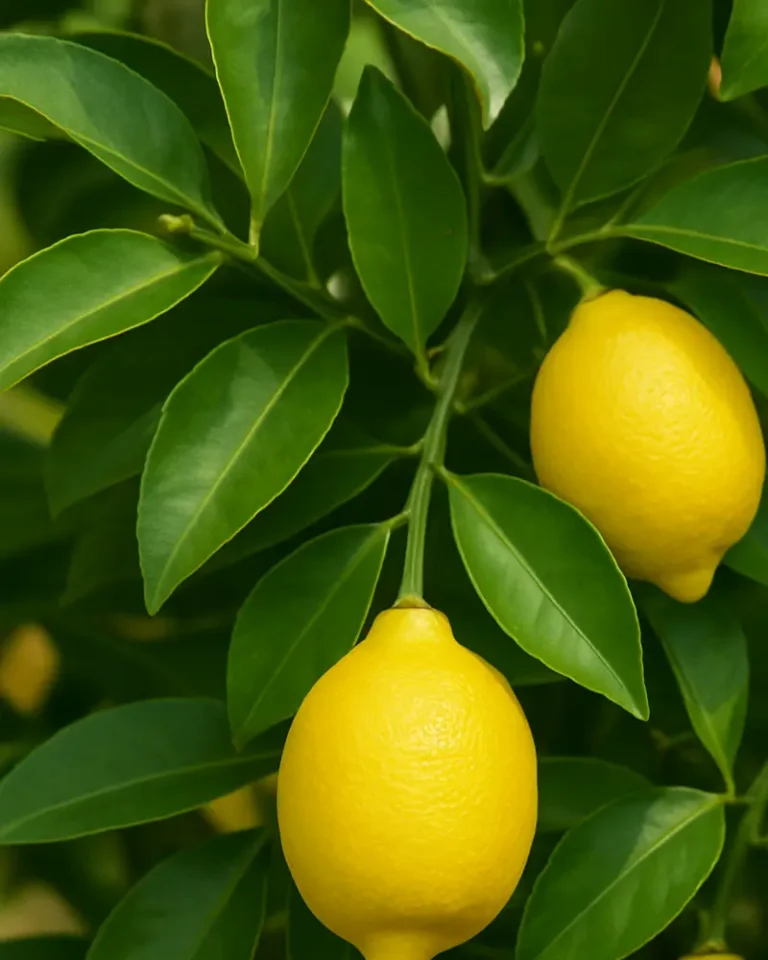 Lemon tree leaves
